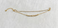 Gold Double Layer Crystal & Bead Bracelet