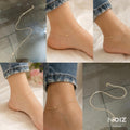 ✨ Dainty Gold Beaded Anklet | Adjustable Ball Chain Ankle Bracelet for Women
